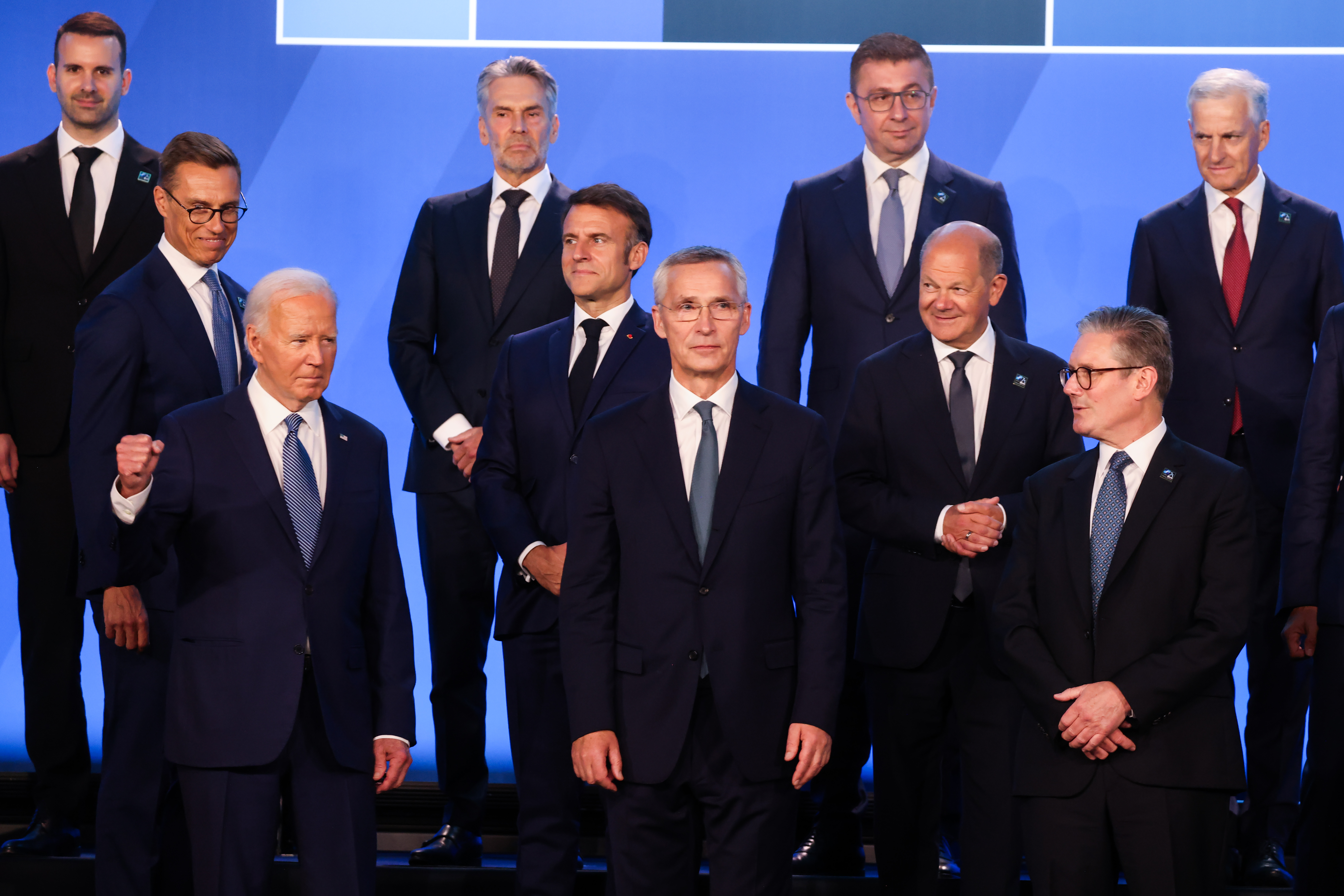 Prime Minister of Montenegro Milojko Spajić at the NATO Summit on July 10, 2024. Montenegro became a member of NATO on June 5, 2017.