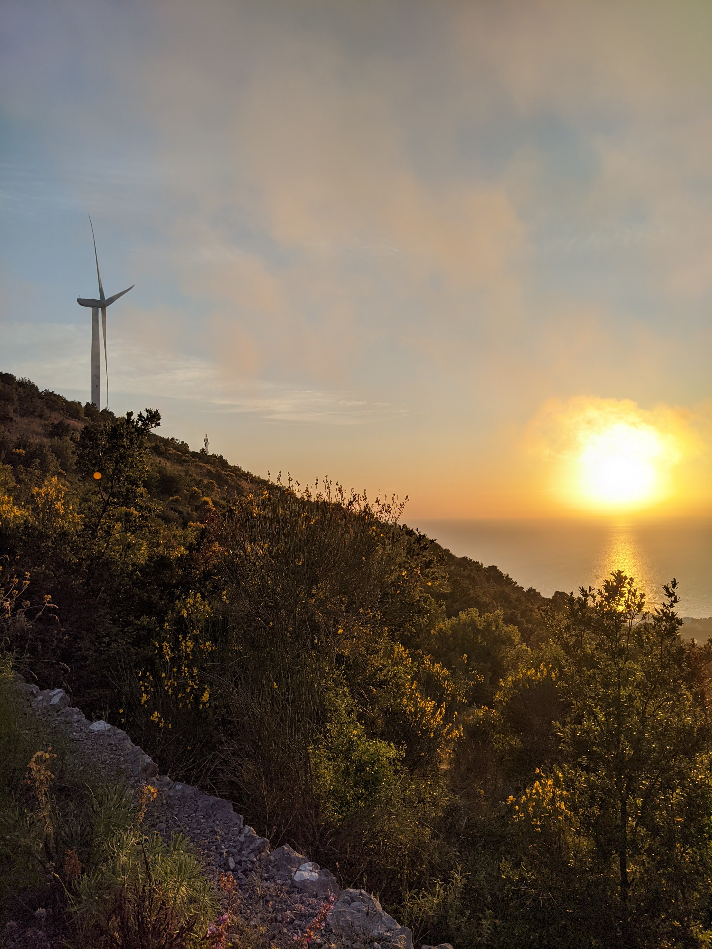Možura wind farm, Bar Municipality, coastal region of Montenegro.
