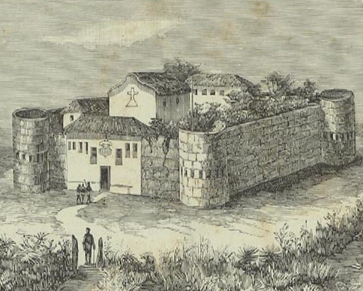 The Fort of São João Baptista de Ajudá in Ouidah, pictured in 1886. The Portuguese maintained a presence here from 1680 until 1961, long after Benin's independence, a reminder of the long colonial shadow.