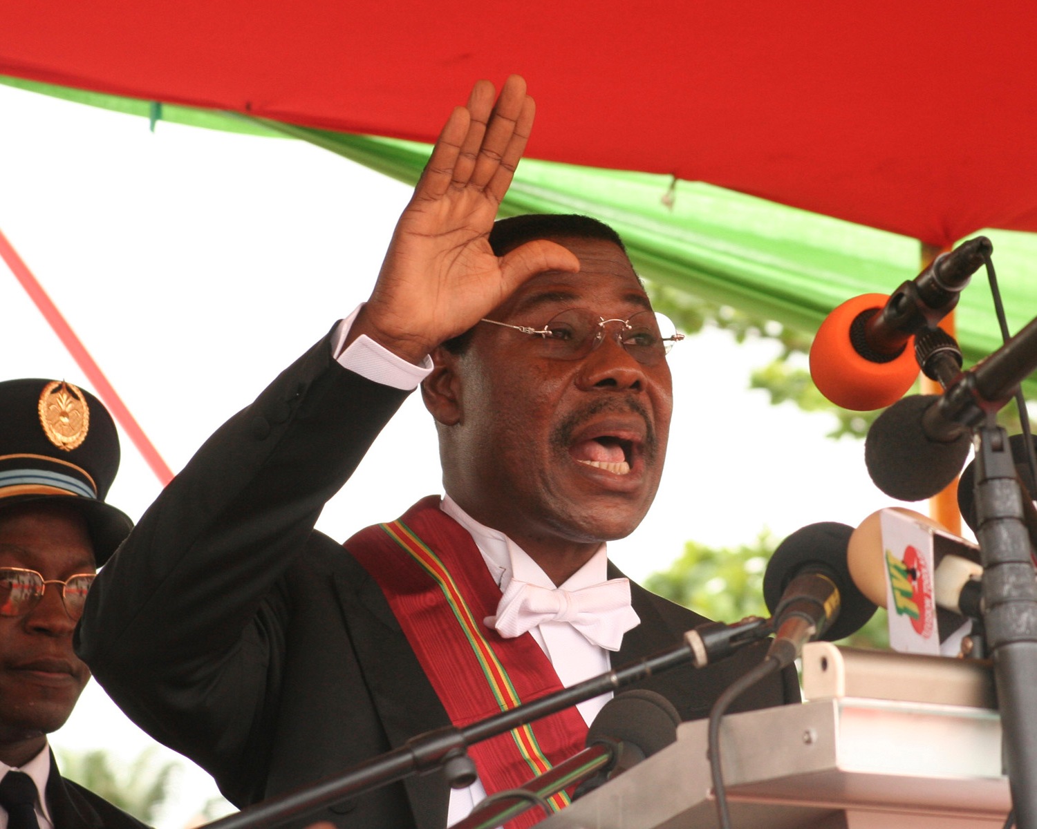 Thomas Boni Yayi's presidential inauguration in 2006, a period of democratic consolidation which has since faced challenges.