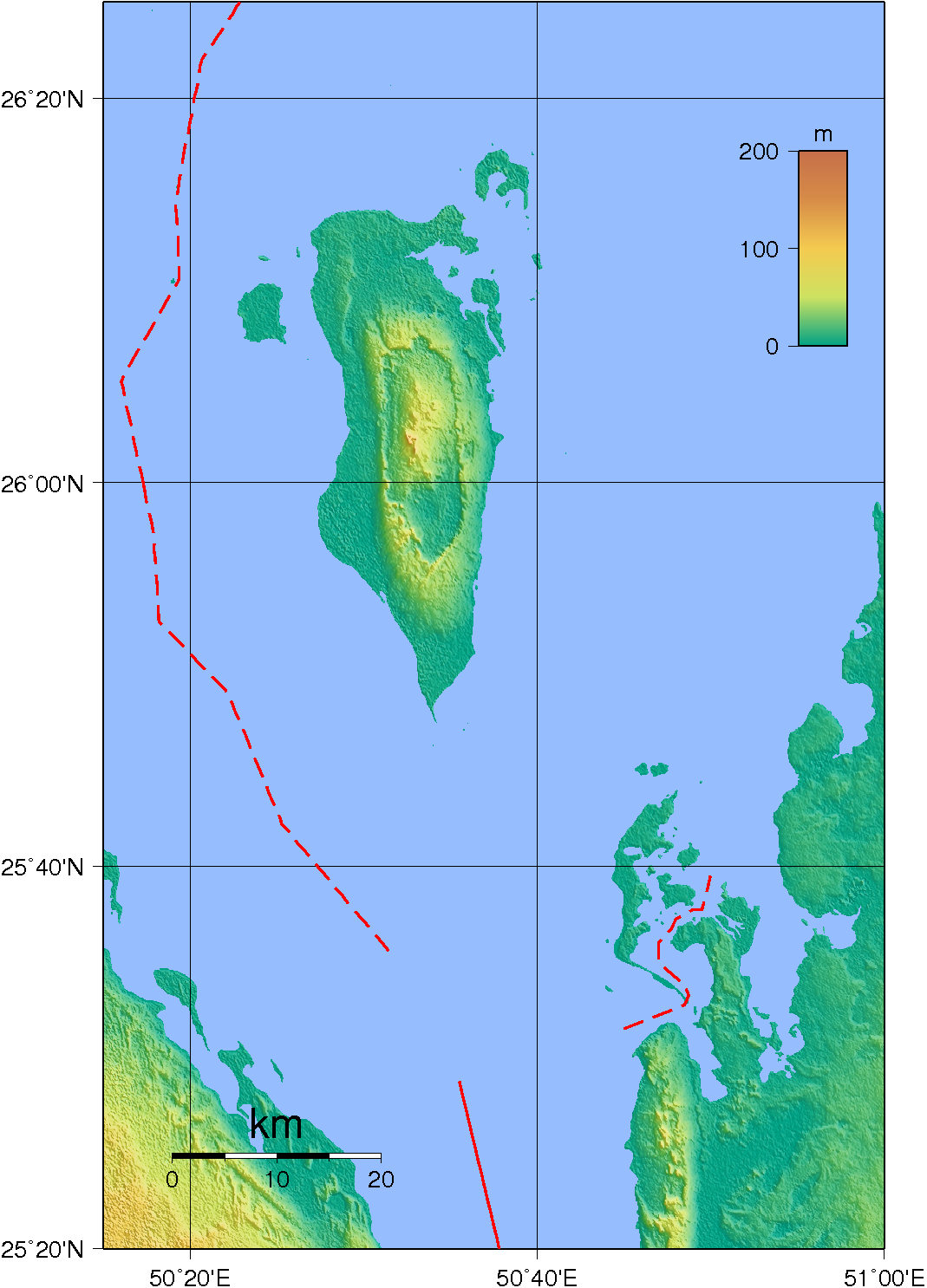 Topografi Bahrain