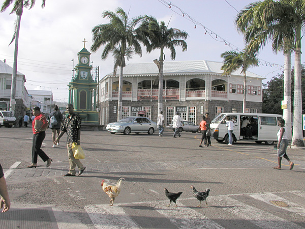 Pusat kota Basseterre, St Kitts