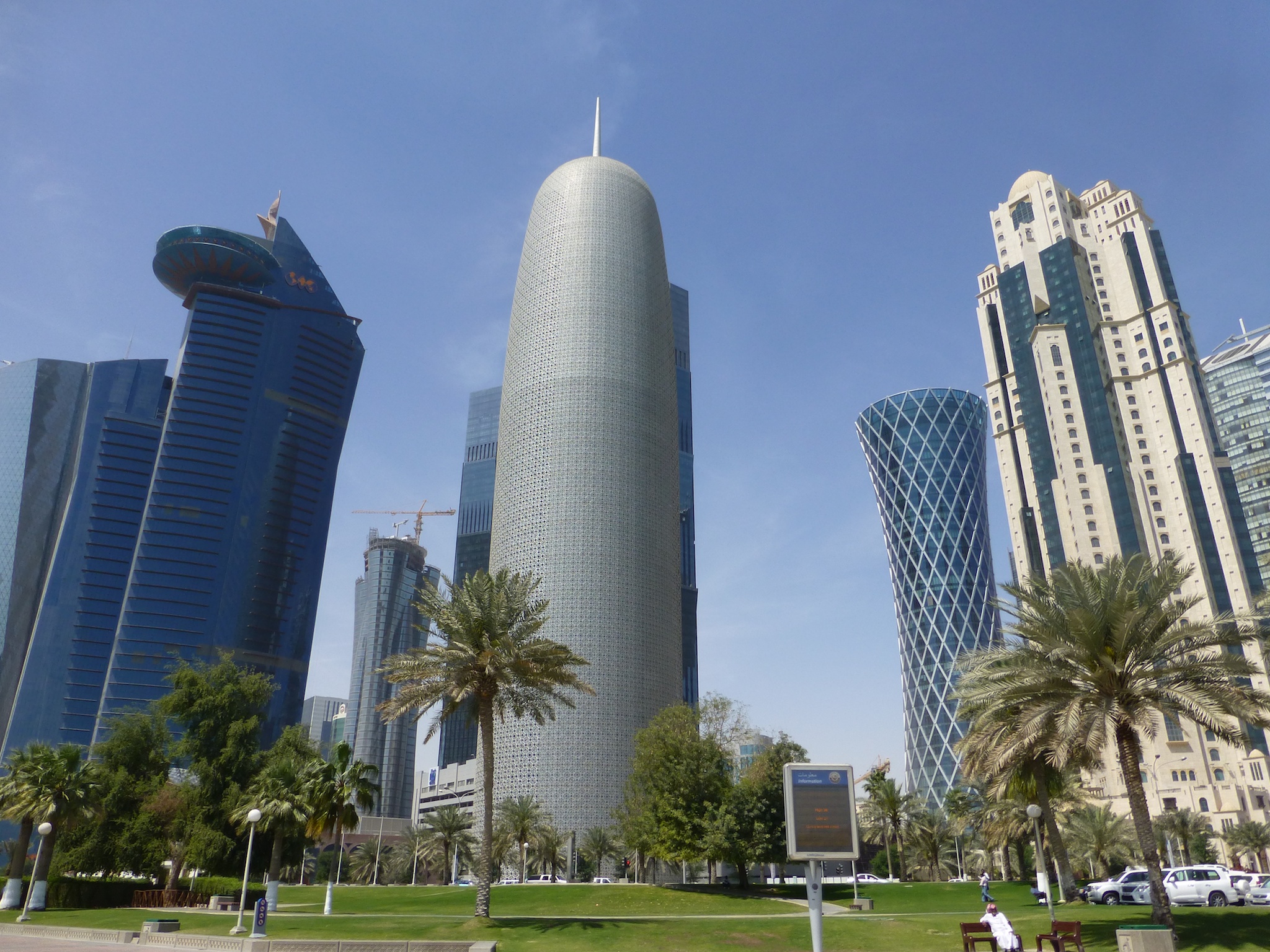 Bangunan pencakar langit di Doha.