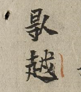 Người Việt 𠊛越 ditulis dalam chữ Nôm