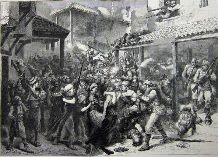 1878년 사라예보에 입성하는 오스트리아-헝가리 군대