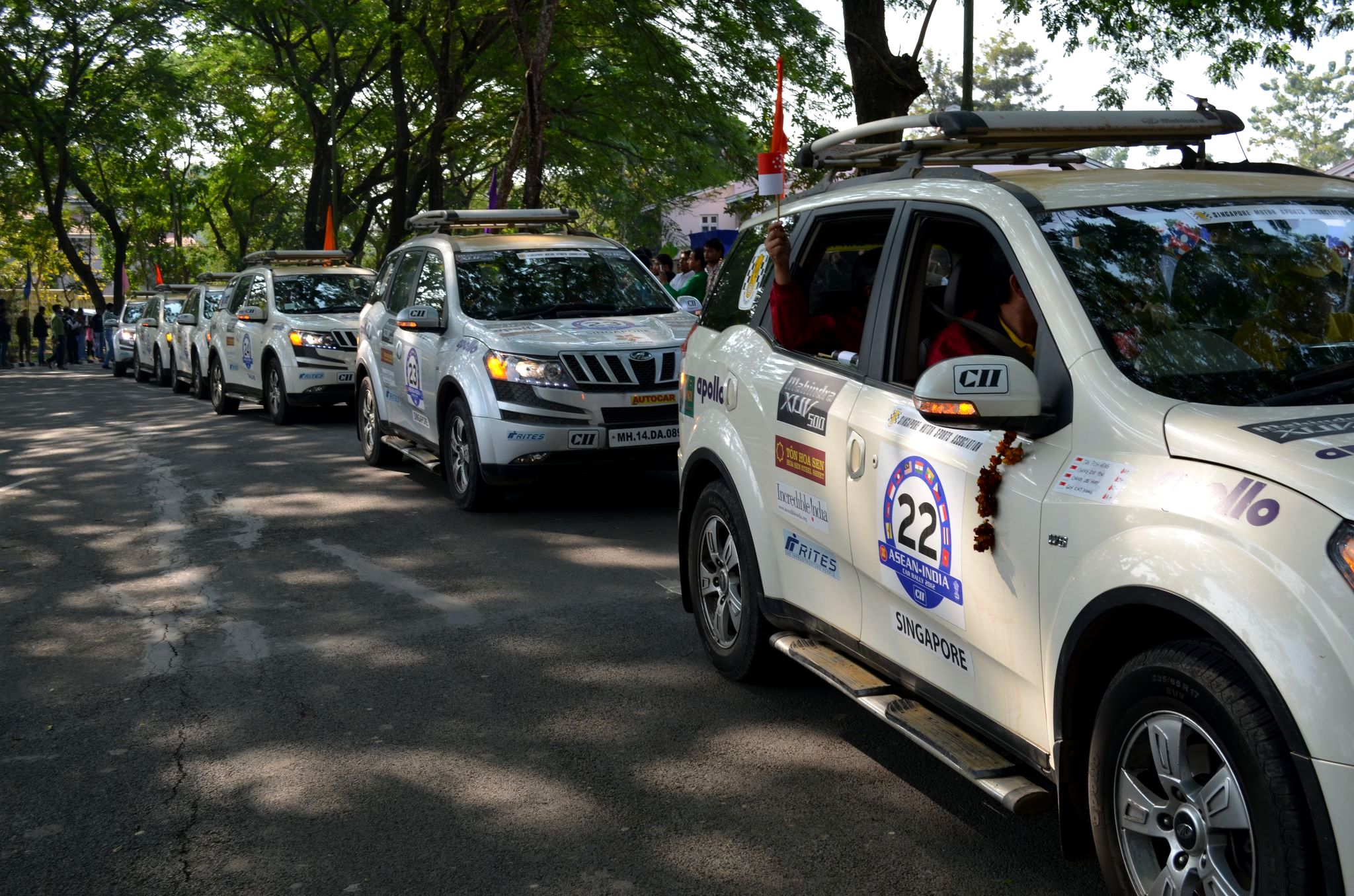 マヒンドラ&マヒンドラ社のマヒンドラXUV500。