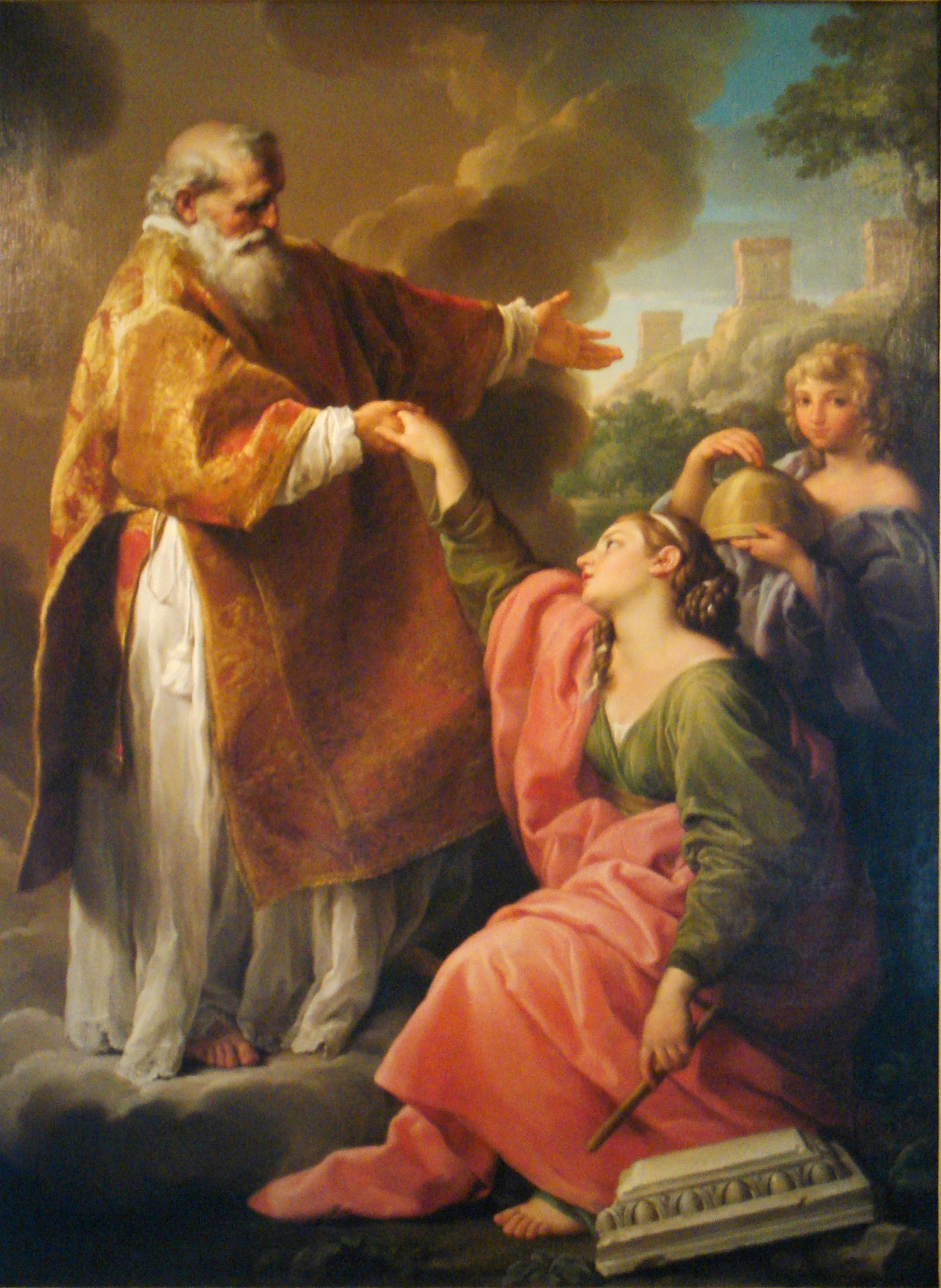 Lukisan di Museo di Stato di San Marino oleh Pompeo Batoni.