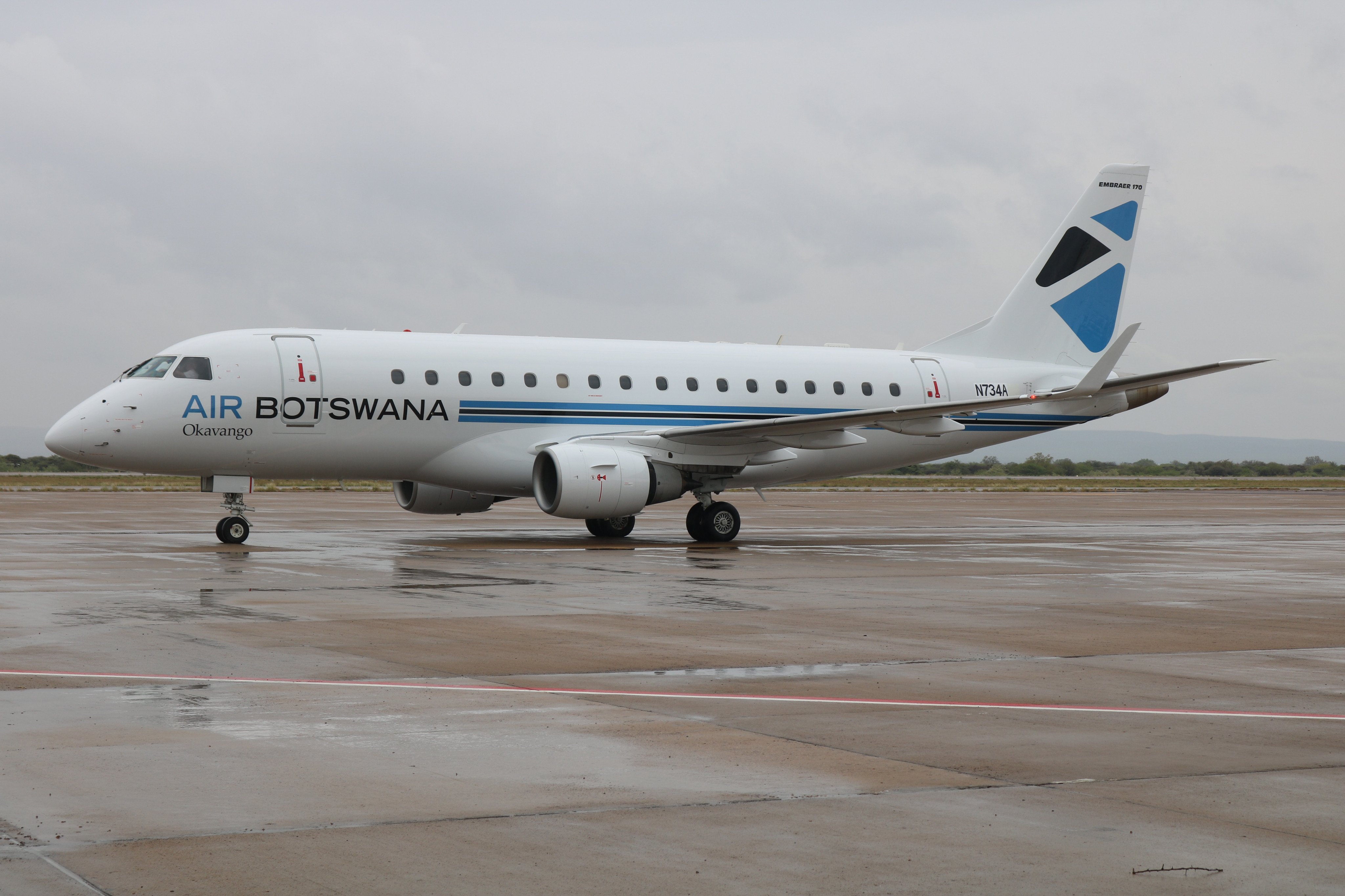 Pesawat Air Botswana.