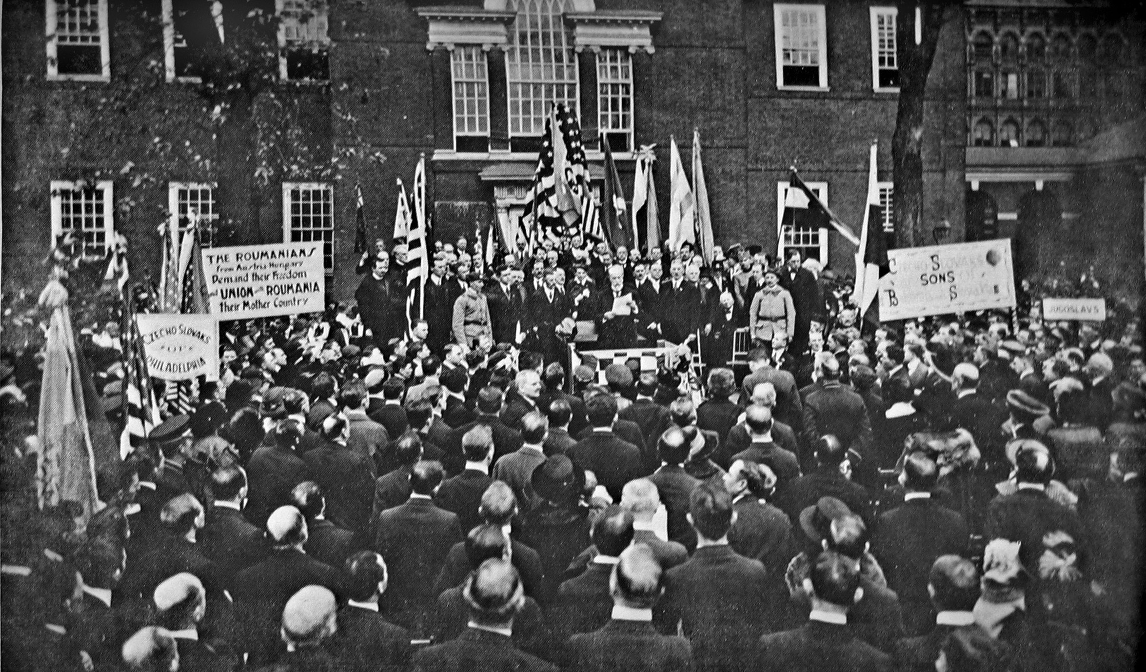 Deklarasi kemerdekaan Czechoslovakia oleh Tomáš Garrigue Masaryk di Amerika Syarikat, 1918