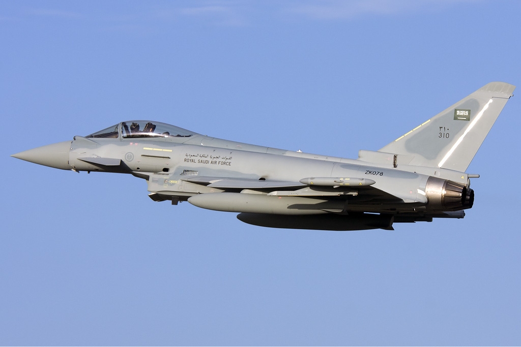 Eurofighter Typhoon dari Angkatan Udara Kerajaan Arab Saudi