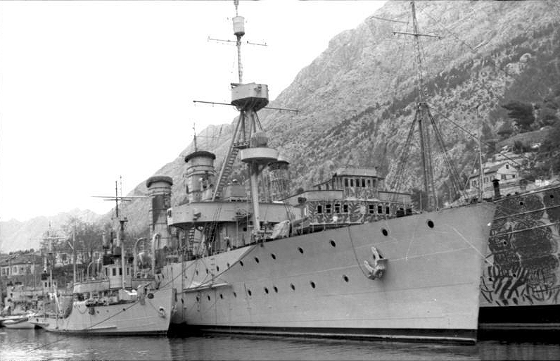 Captured ships of the Royal Yugoslav Navy in the Bay of Kotor, 1941.