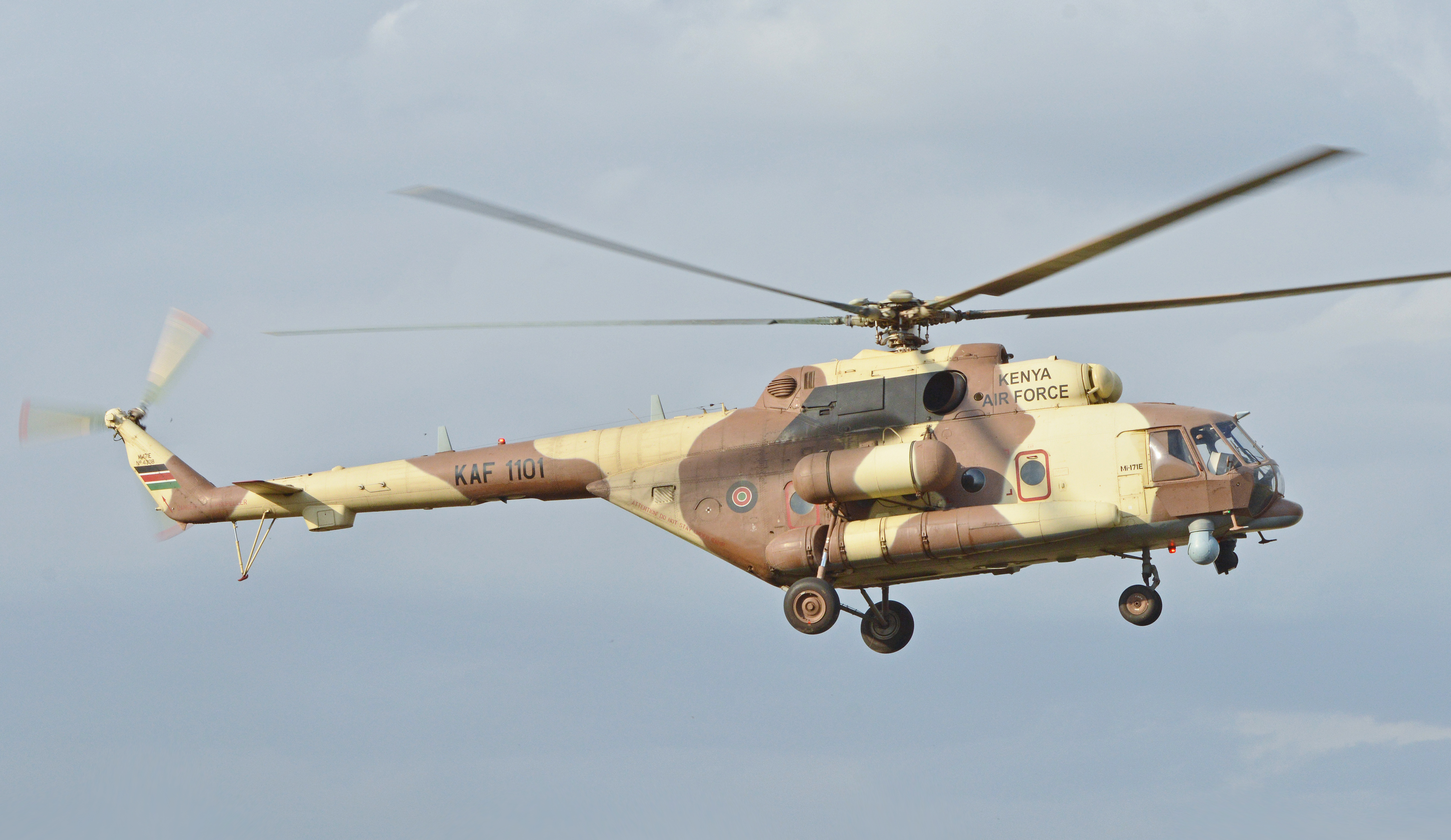 Một chiếc Mil Mi-171E của Không quân Kenya.