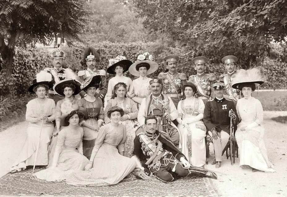 The Royal family of Montenegro: King Nicholas I with his family. The Petrović-Njegoš dynasty ruled Montenegro for almost 200 years.