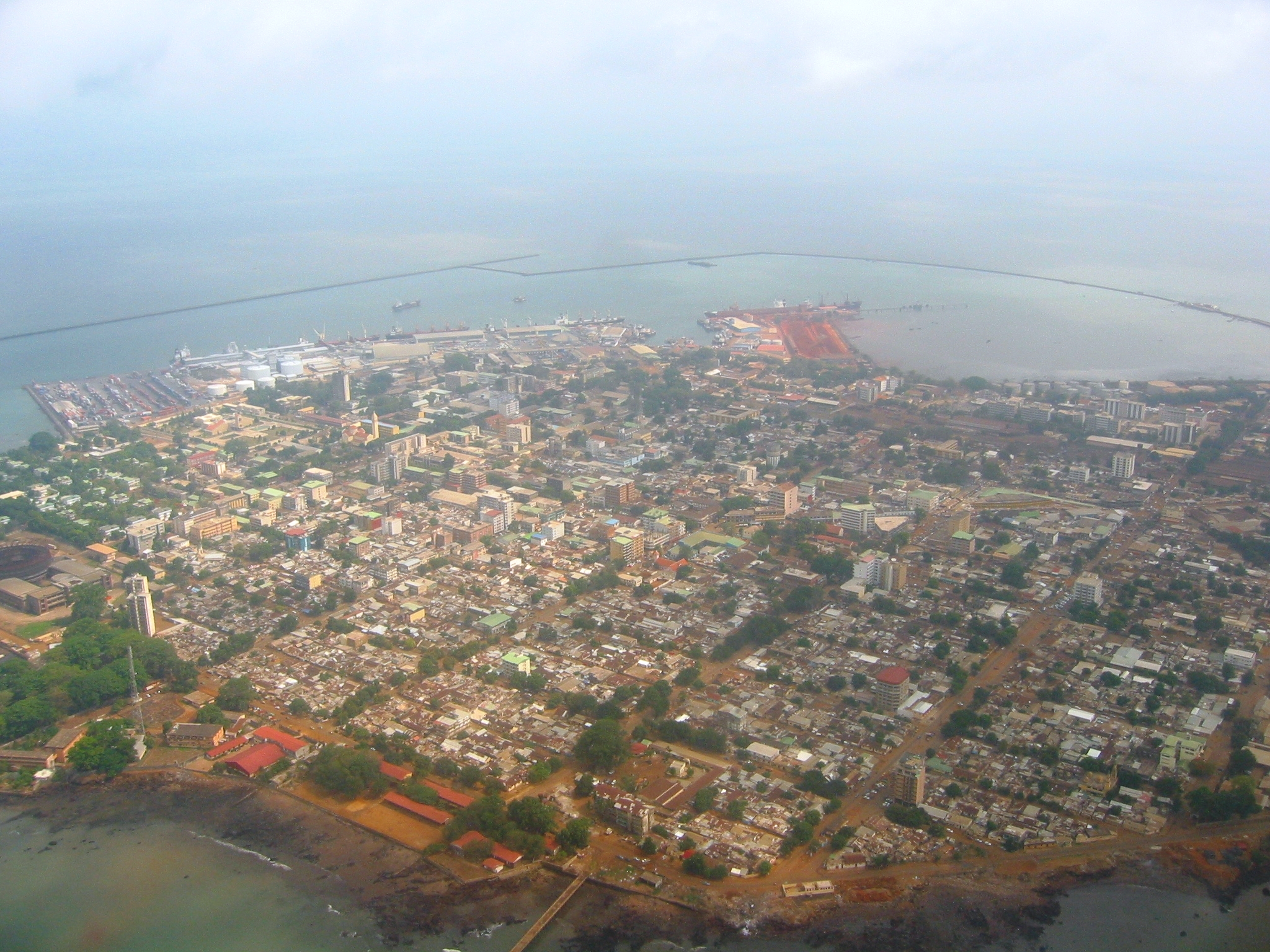 A view of Conakry, the capital and largest city of Guinea.