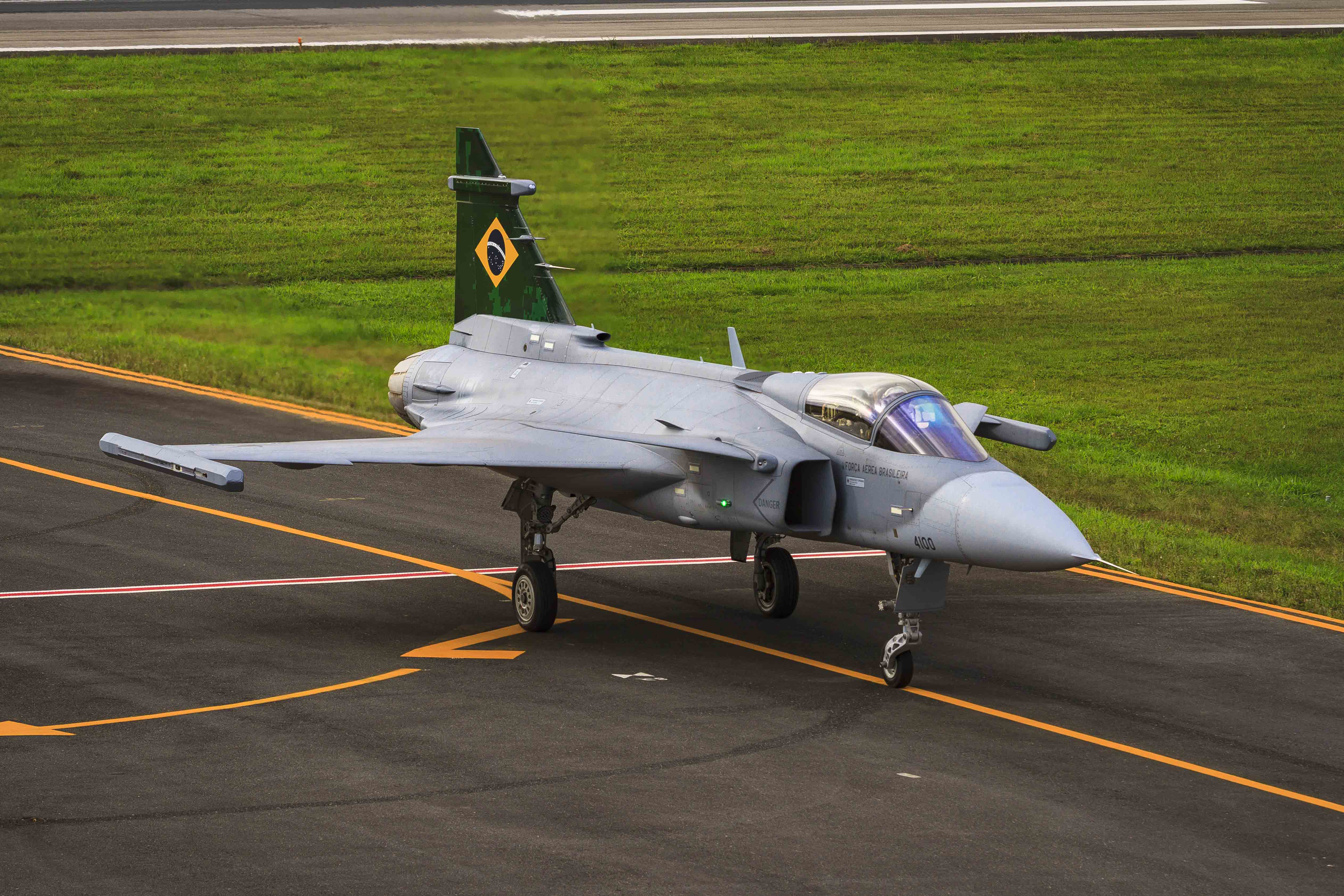 ブラジル空軍のサーブ・グリペンNG。