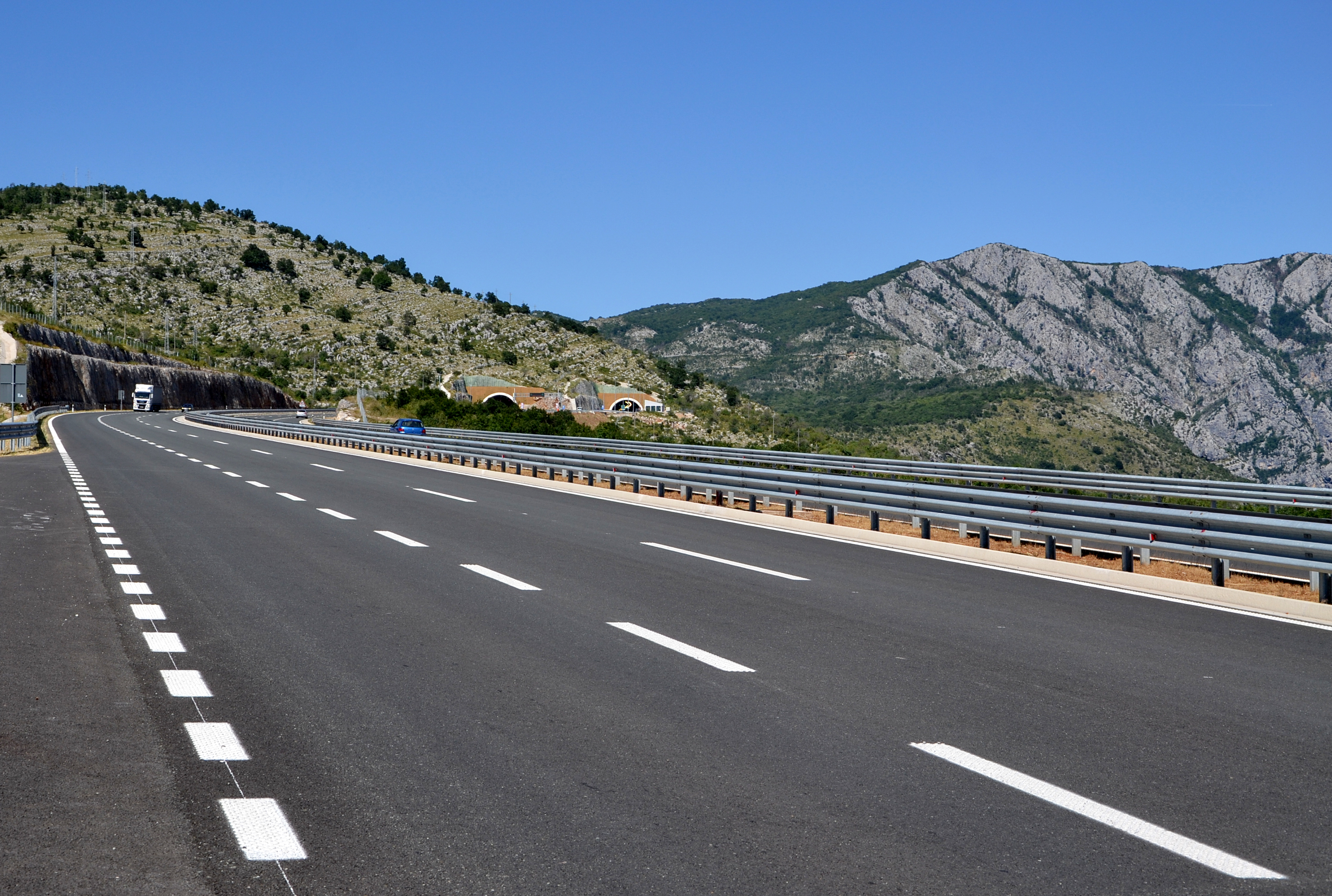 The A-1 motorway, part of a larger international project connecting Montenegro with neighboring Serbia via the Belgrade-Bar motorway.
