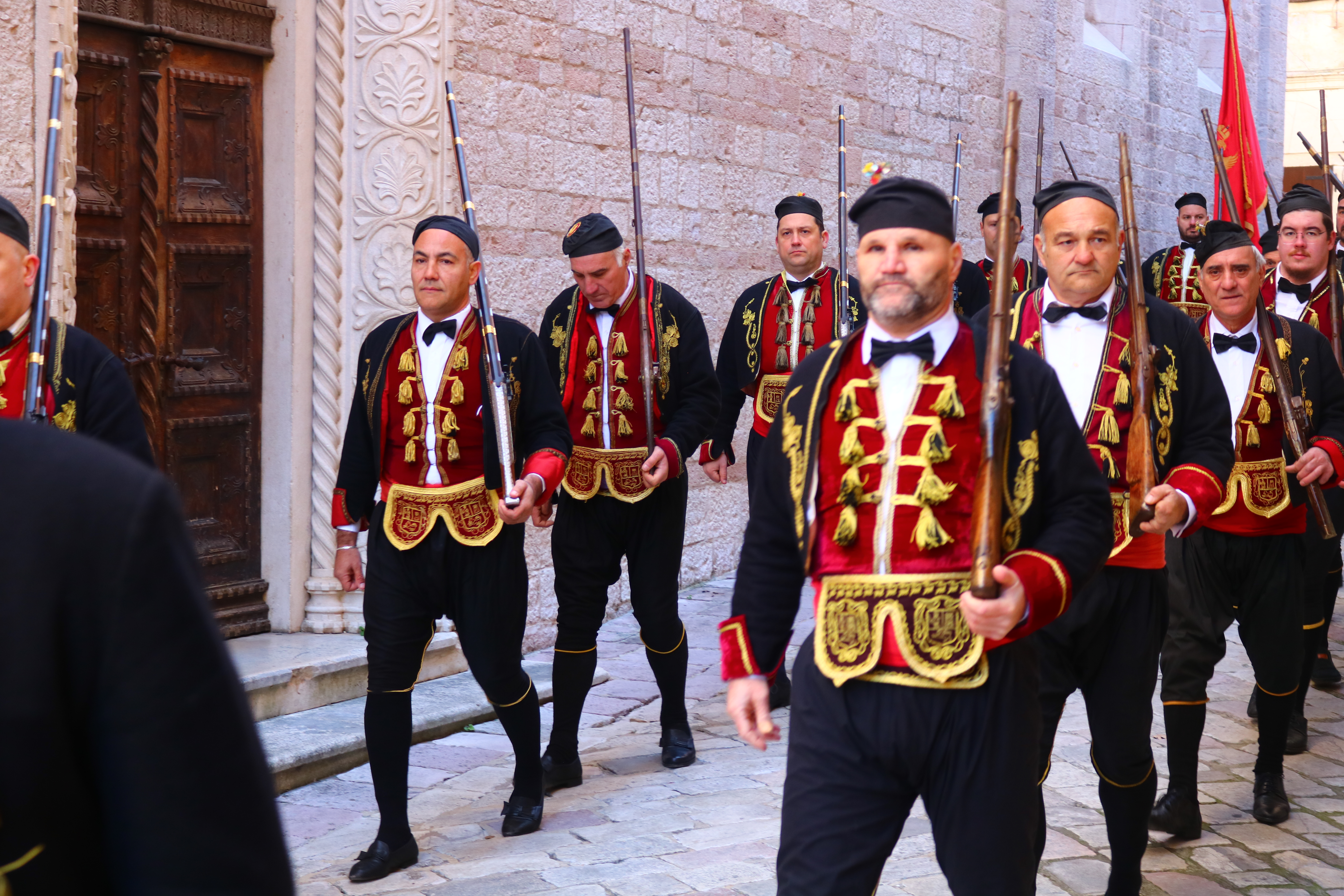 Boka Navy (Bokeljska mornarica), a traditional maritime organization from Kotor, part of UNESCO Intangible Cultural Heritage since 2021.