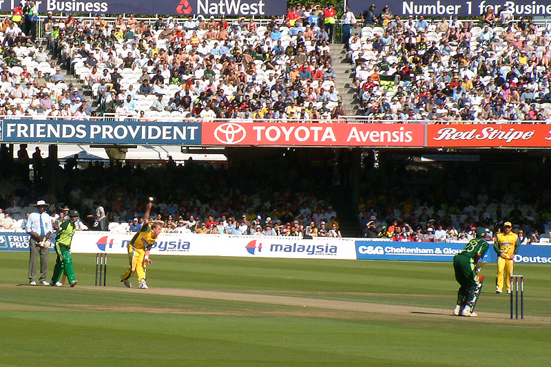 Perlawanan kriket antara Pakistan dan Australia di Lord's.