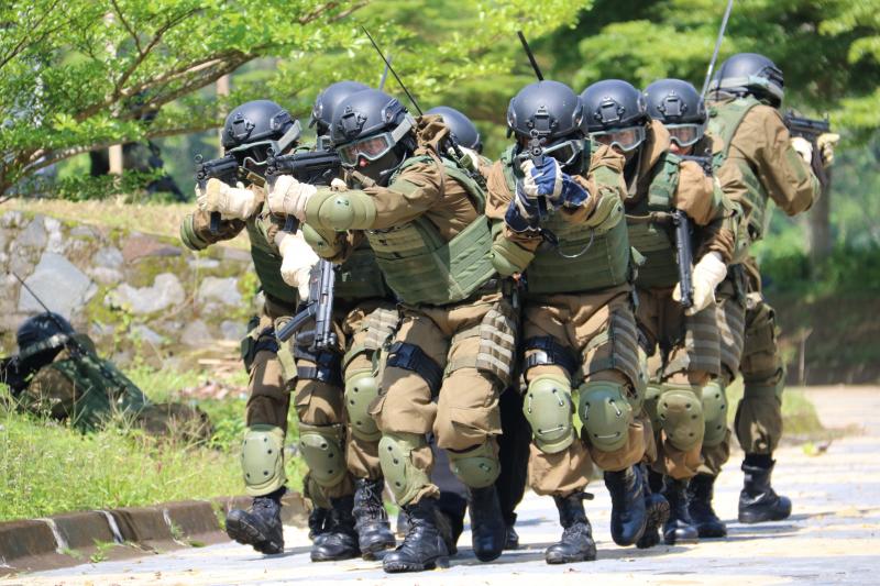 Tentera Darat Indonesia semasa sesi latihan