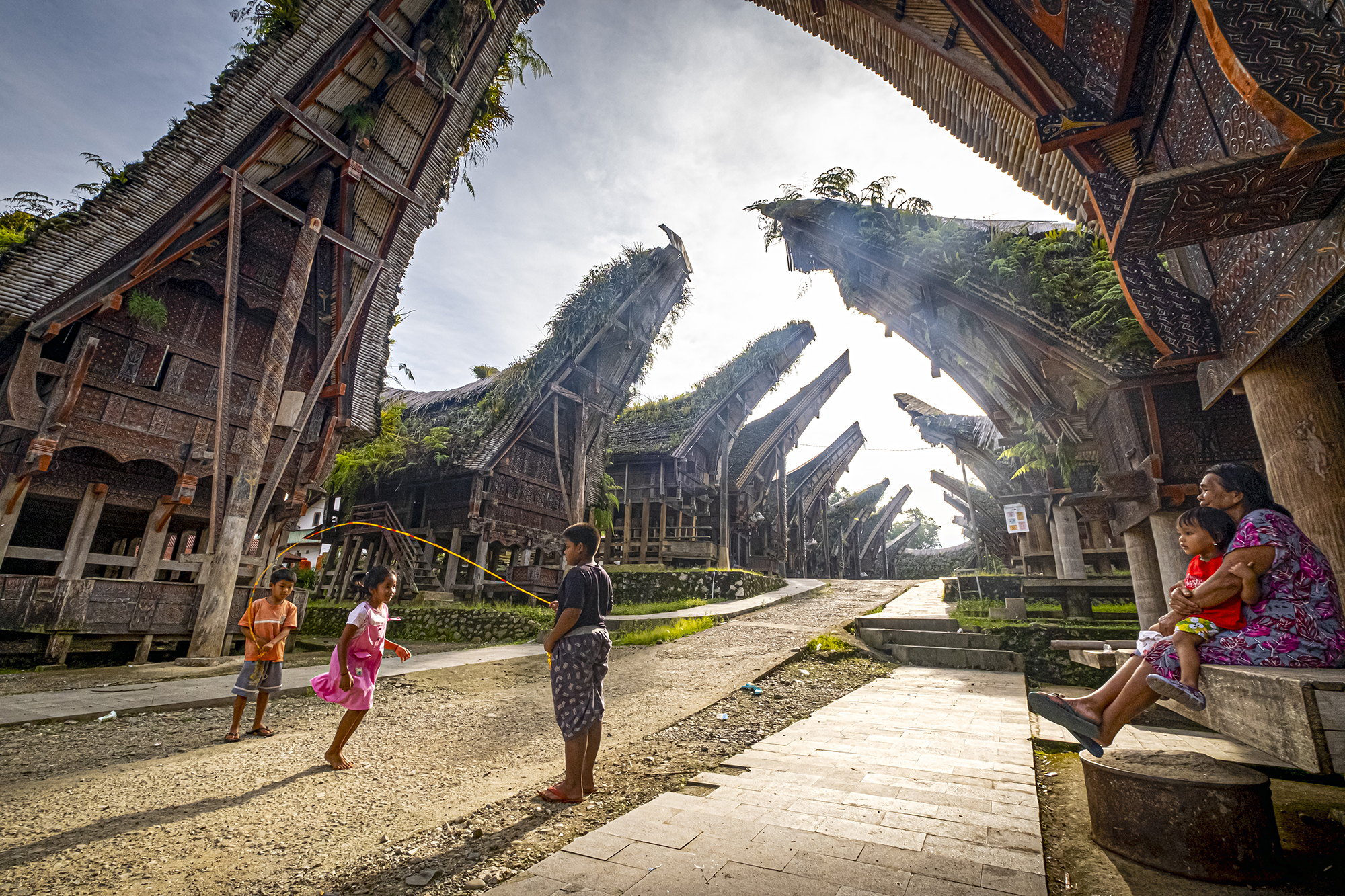 Tongkonan, sebuah rumah vernakular tradisional Toraja.