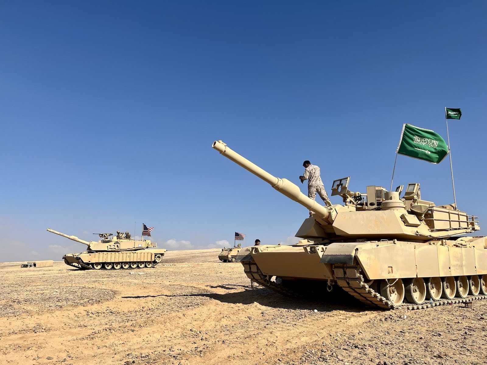 M1 Abrams dari Angkatan Darat Kerajaan Arab Saudi