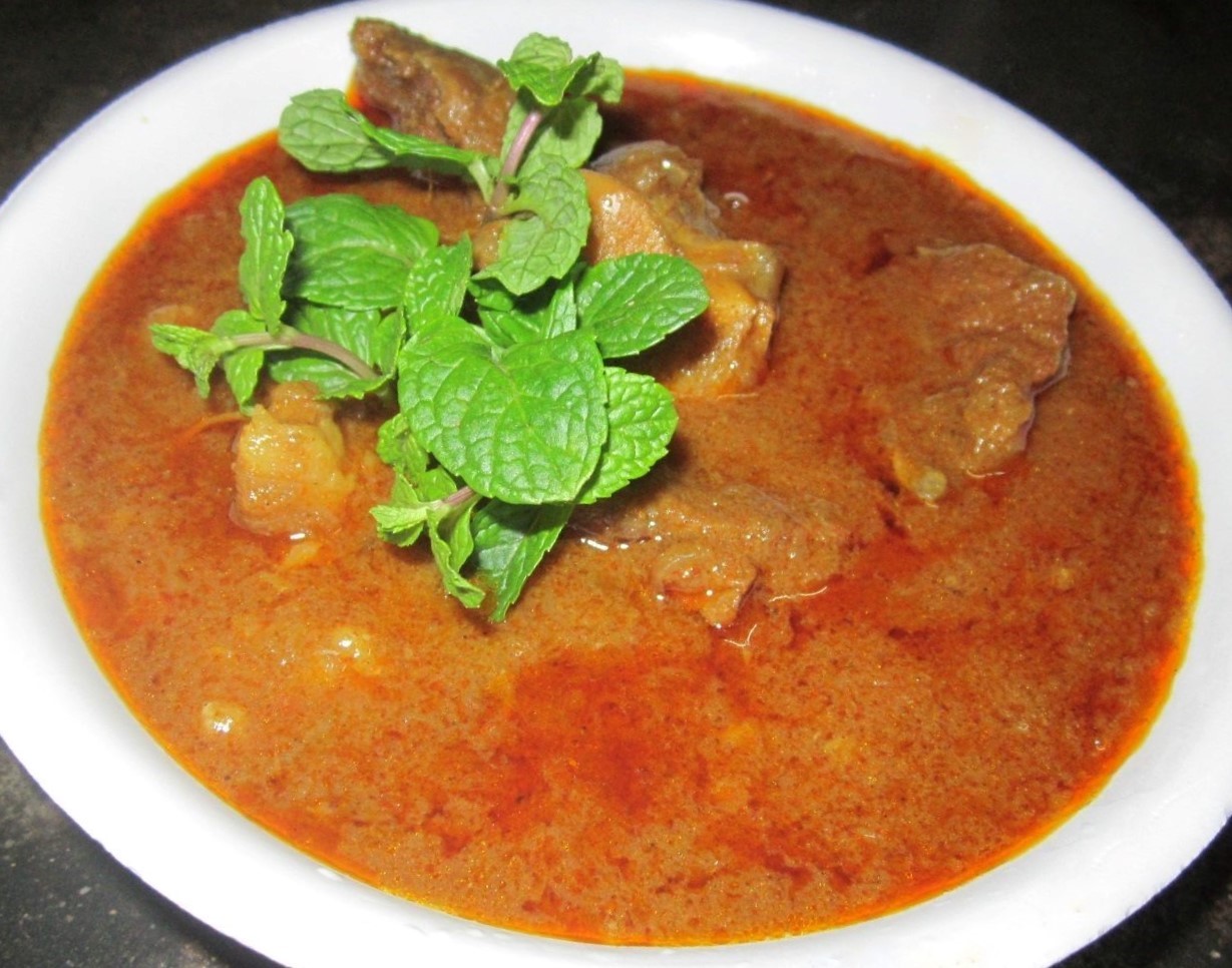 Kari daging kambing ala kereta api dari Odisha