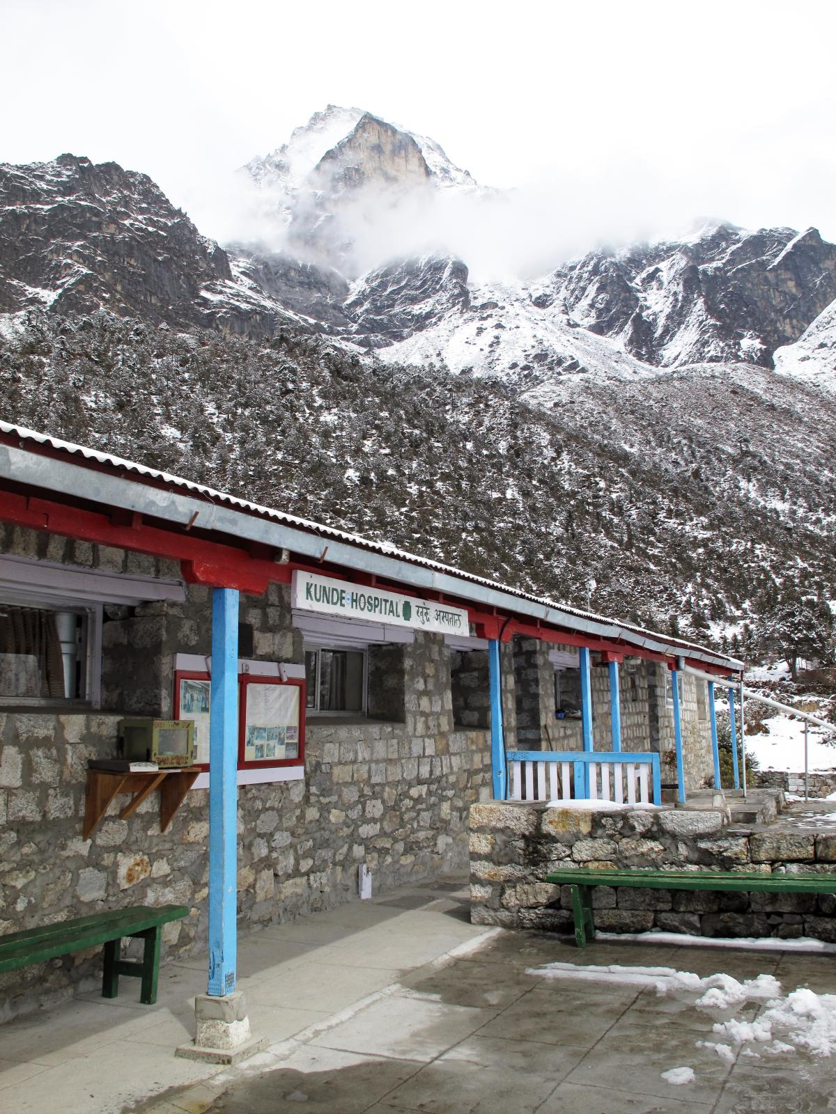 A hospital in a remote Himalayan region.