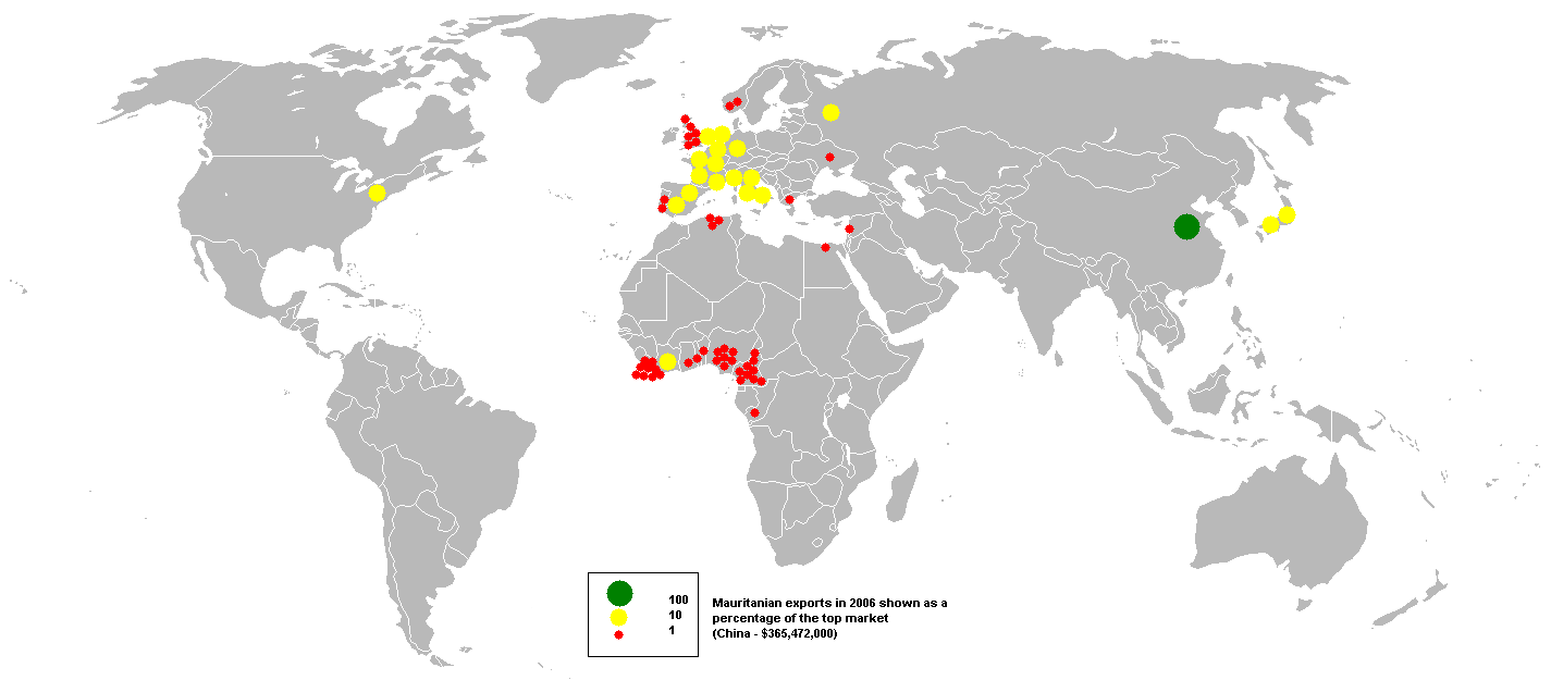 Eksport Mauritania pada 2006