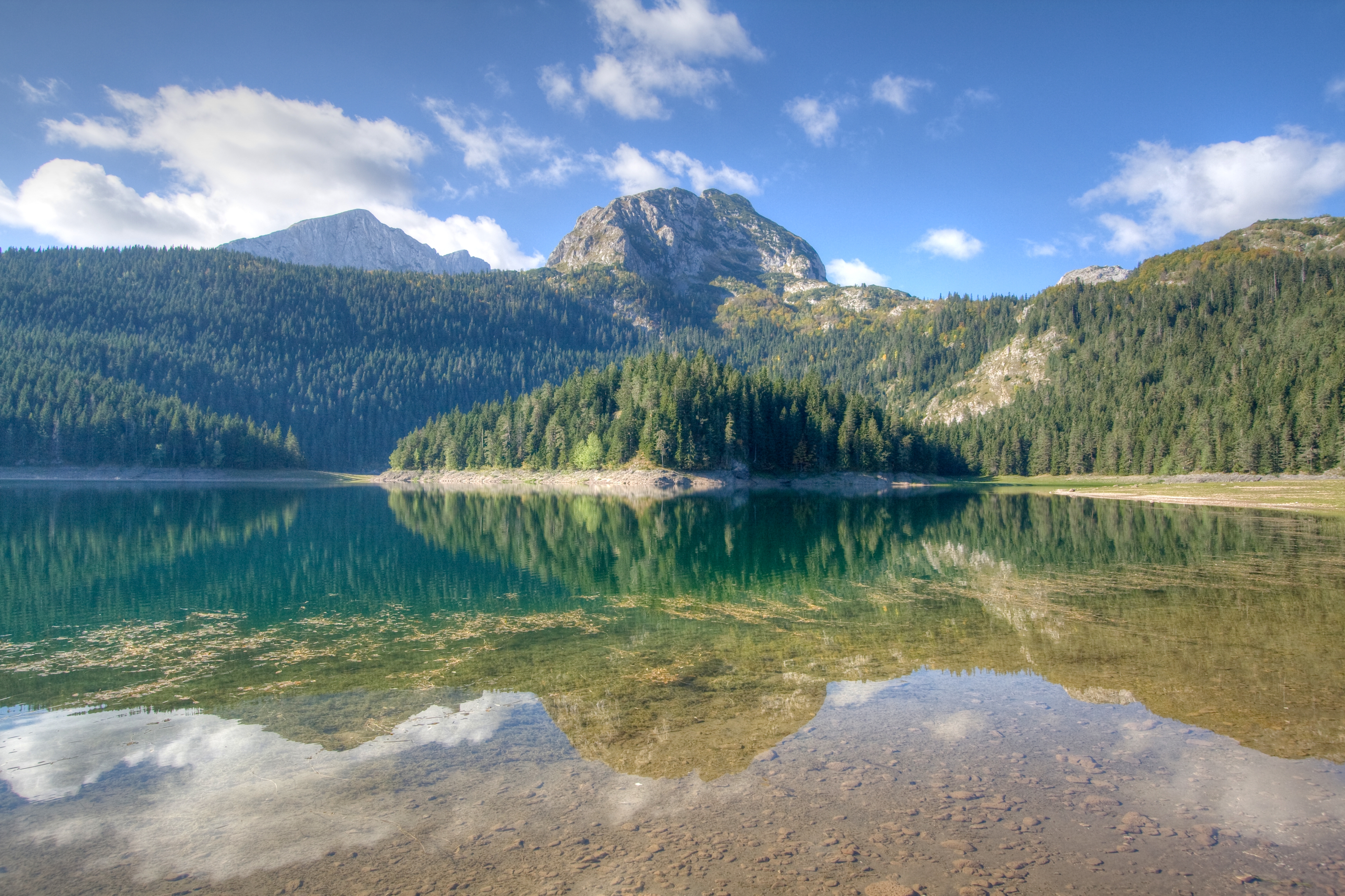The Black Lake in Durmitor National Park, a World Heritage Site.