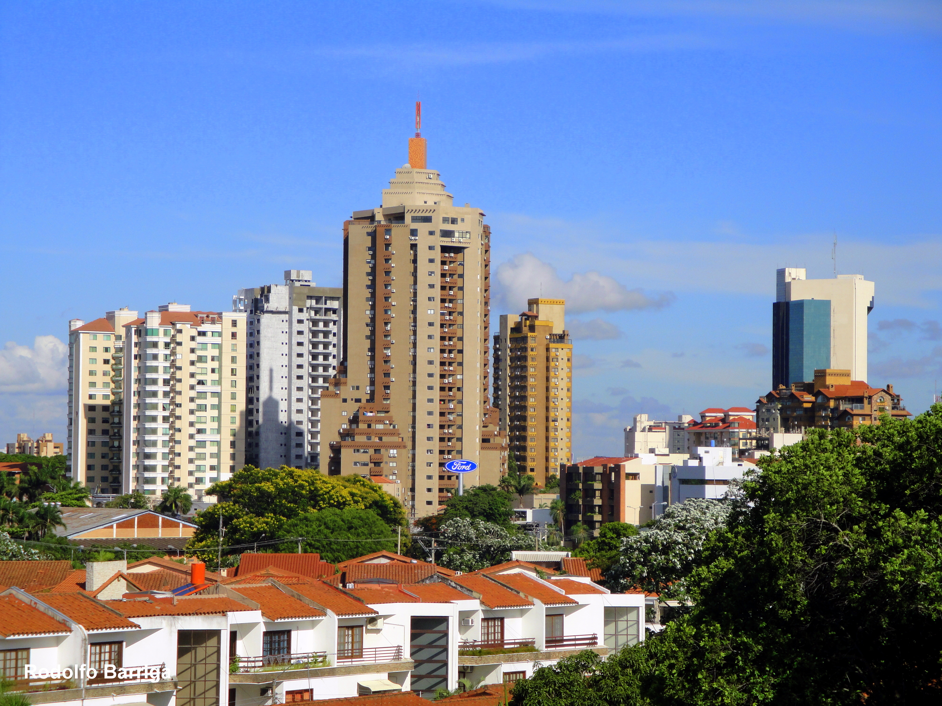 Skyline of Santa Cruz de la Sierra, Bolivia's largest city and economic hub.