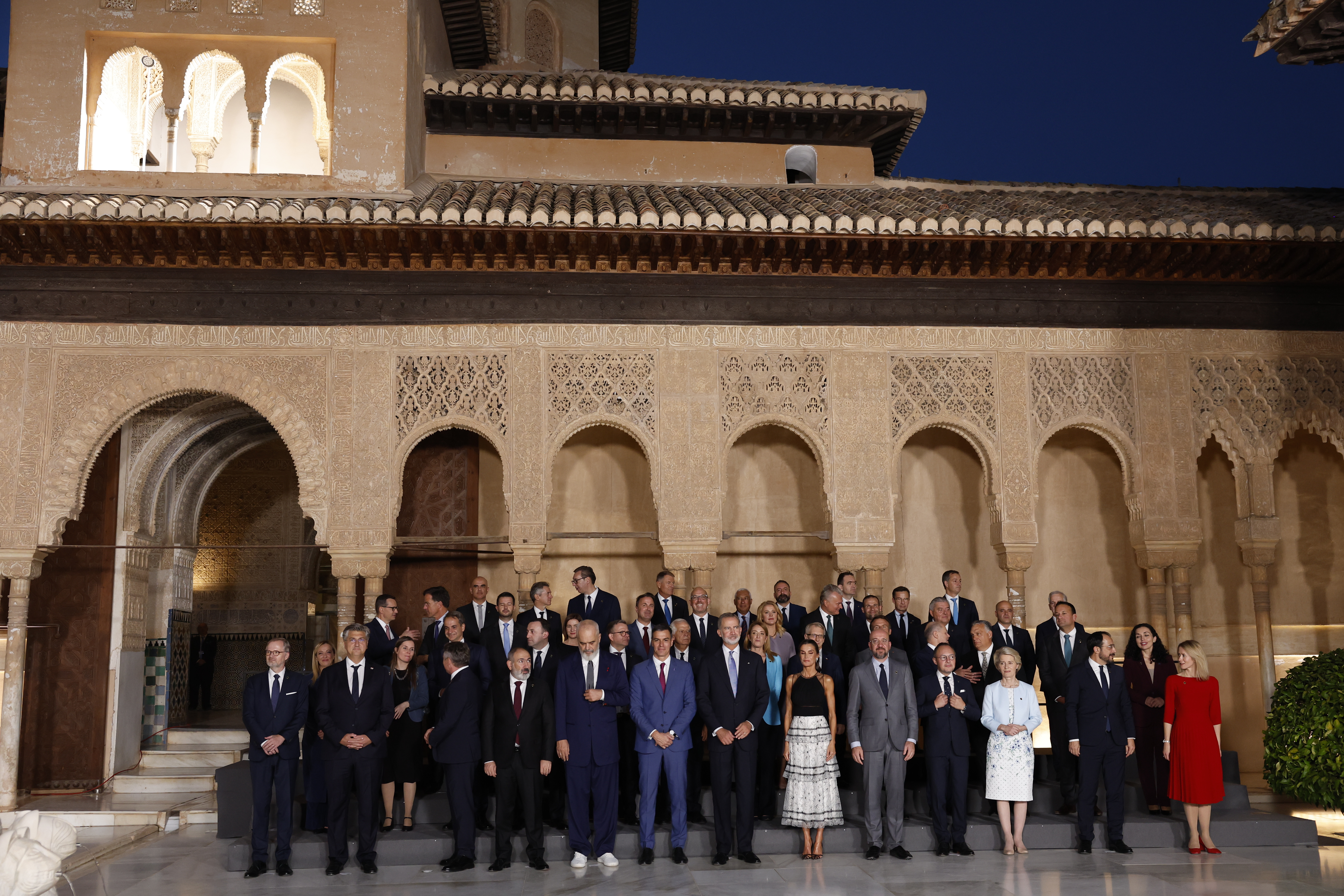 KTT Komunitas Politik Eropa ke-3, Pelataran Singa, Alhambra, Granada.