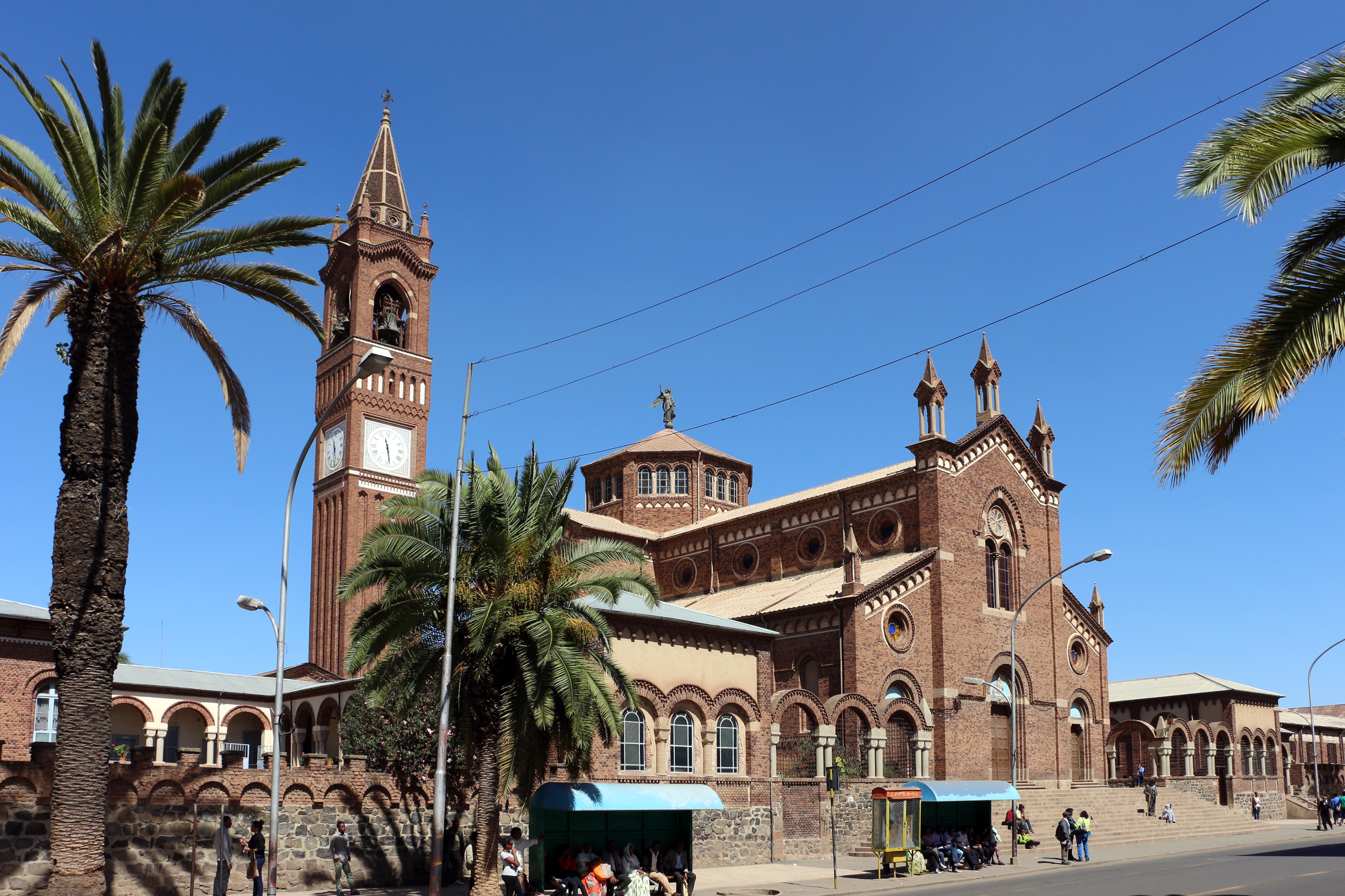 The Church of Our Lady of the Rosary (Catholic Cathedral) in Asmara, representing one of the recognized Christian denominations.