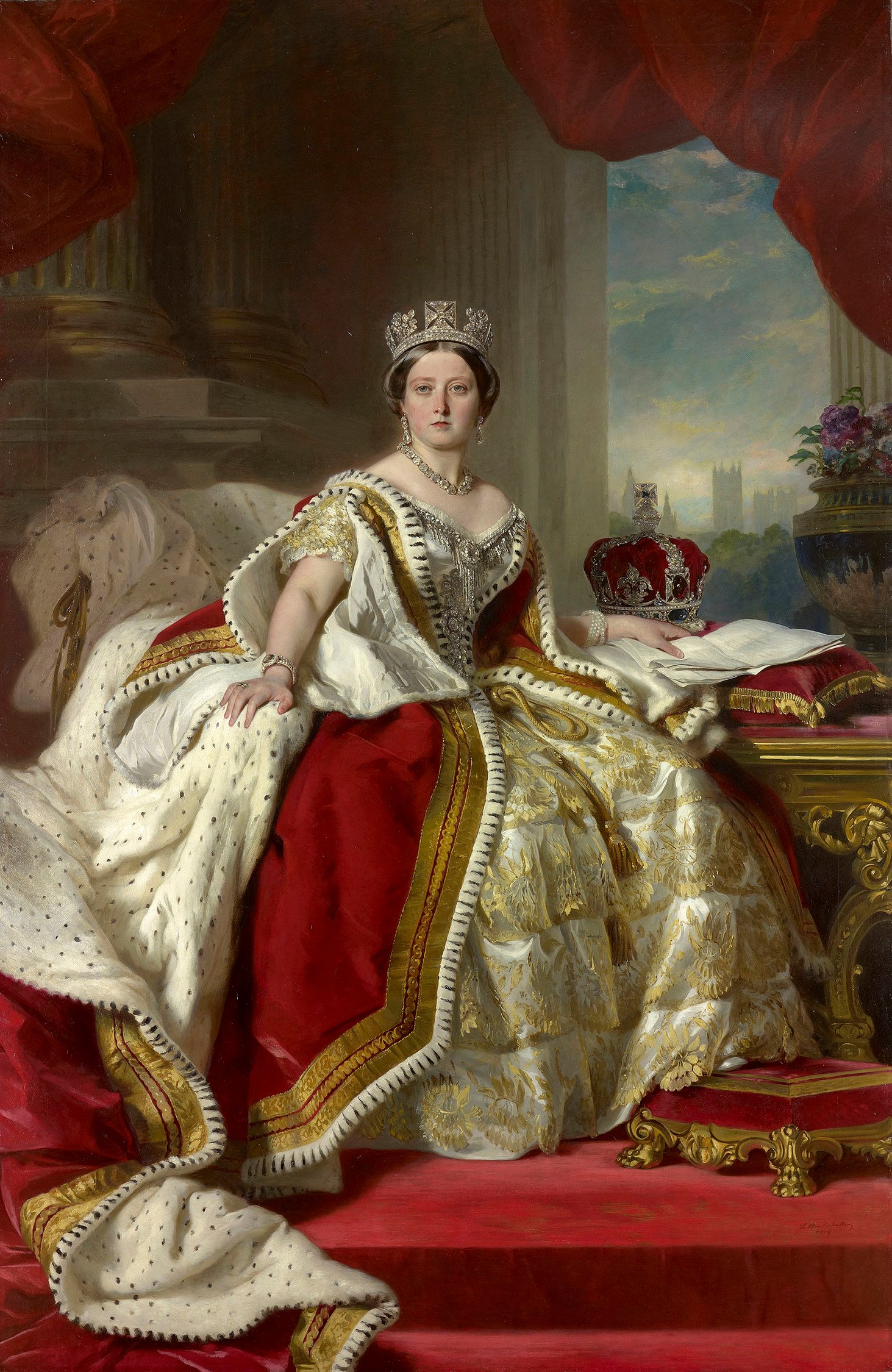 Ratu Victoria memerintah sebagai Ratu Britania Raya dan Maharani India selama abad ke-19.