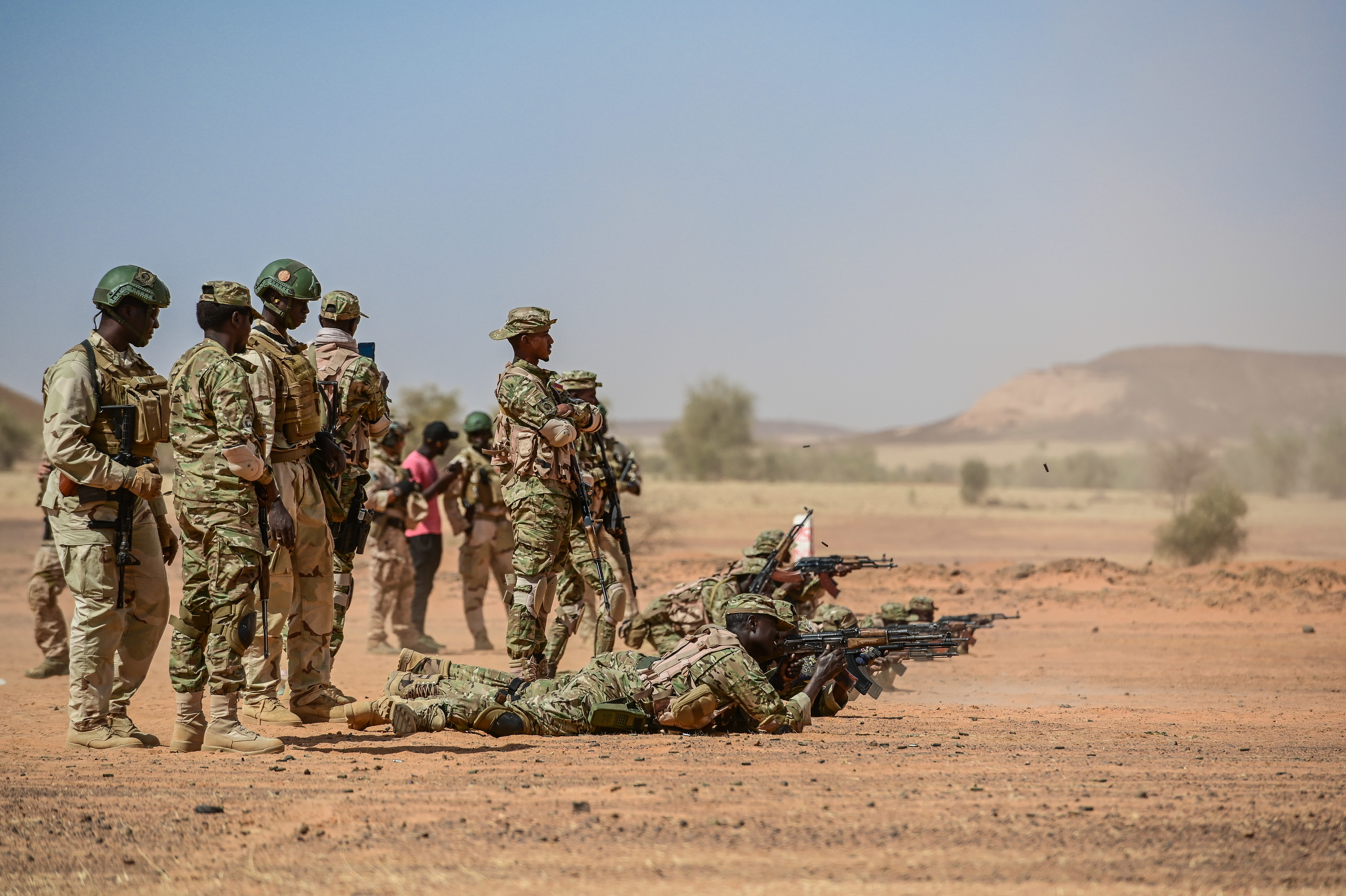 Tentara Chad dalam latihan Flintlock 2020 di Mauritania, yang diselenggarakan oleh Komando Afrika Amerika Serikat.