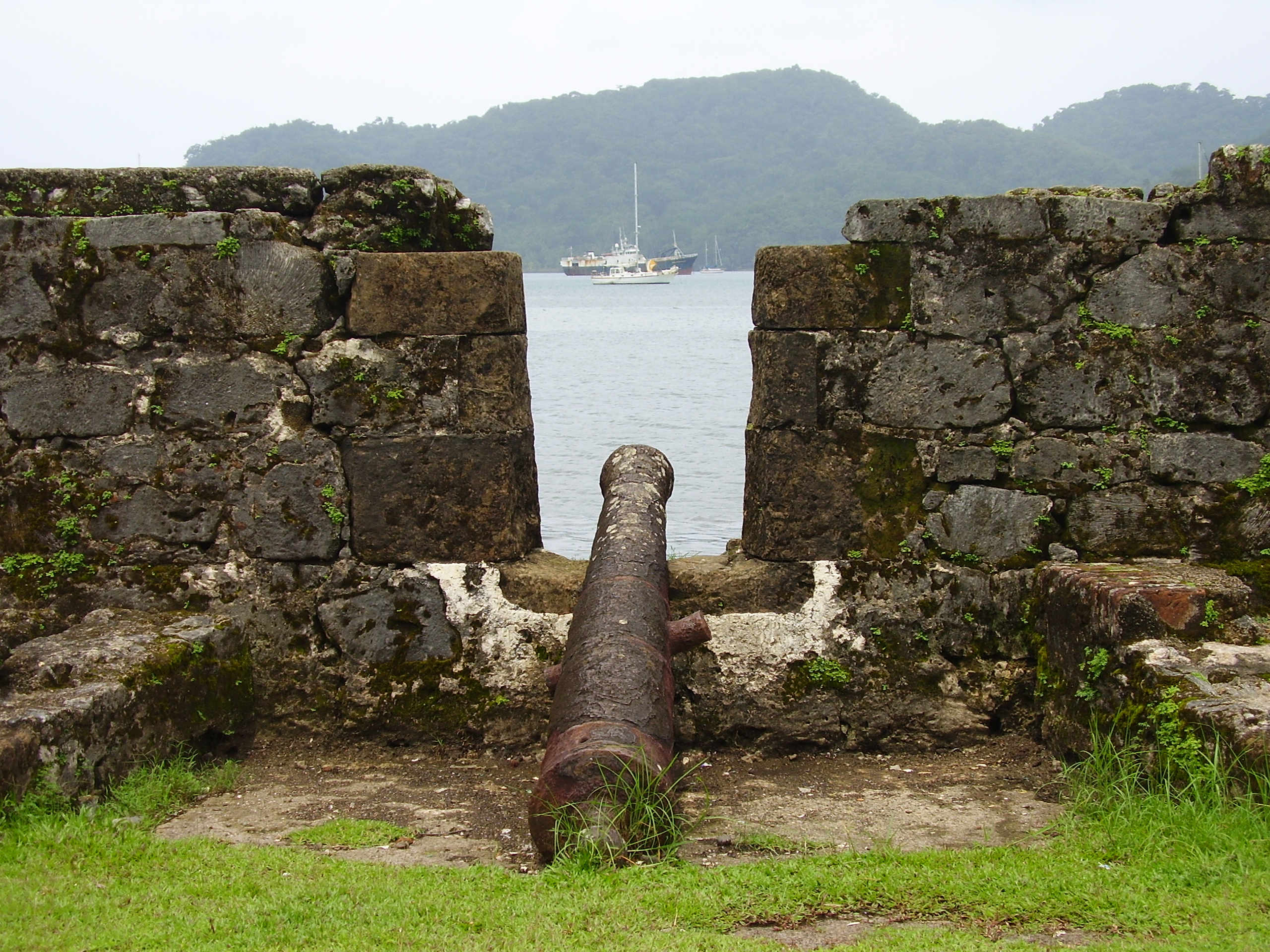 The colonial fortifications at Portobelo, part of a UNESCO World Heritage site on Panama's Caribbean coast.