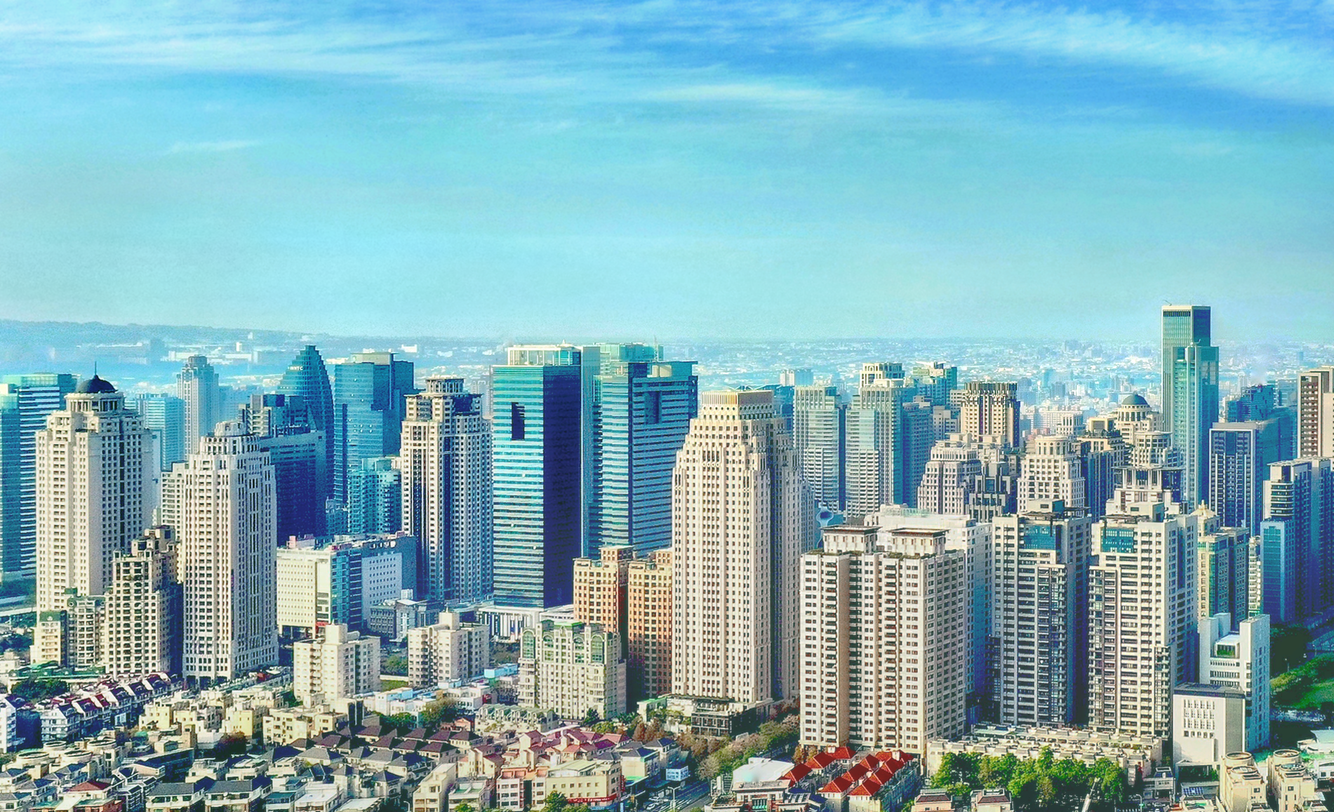 Skyline of Taichung City.