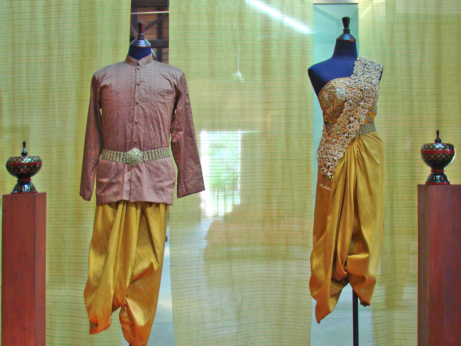 Traditional Khmer silk weaving at Artisans d'Angkor in Siem Reap, showcasing the intricate patterns of Cambodian textiles.