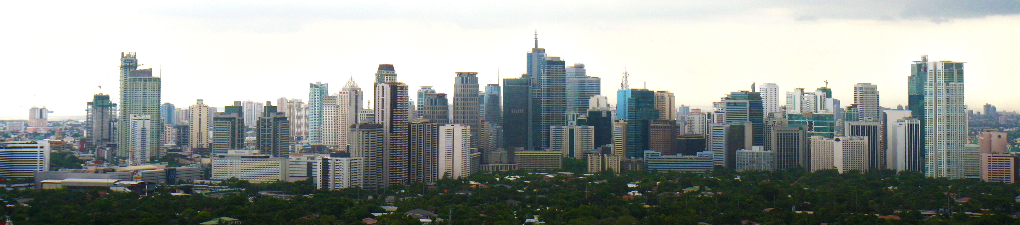 Cakrawala Makati, pusat keuangan Filipina.